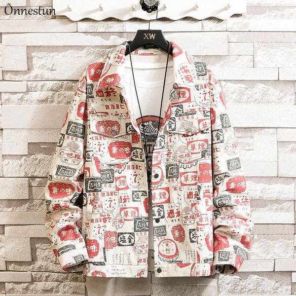 men's jackets onnestun men coat autumn streetwear clothing harajuku print cotton korean style long sleeve jacket, Black;brown
men's jackets onnestun men coat autumn streetwear clothing harajuku print cotton korean style long sleeve jacket, Black;brown