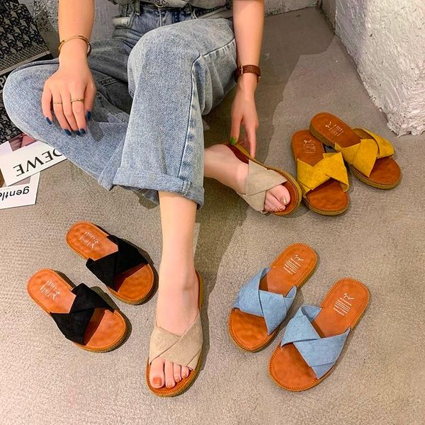 women slippers summer suede flat slippers woman fashion comfort outside slides sandals women beach flip flops platform 35-40, Black
women slippers summer suede flat slippers woman fashion comfort outside slides sandals women beach flip flops platform 35-40, Black