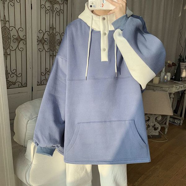 2021 new spring hoodies men's fashion contrast color casual hooded sweatshirt men streetwear korean loose hip hop pullover hoodie mens, Black
2021 new spring hoodies men's fashion contrast color casual hooded sweatshirt men streetwear korean loose hip hop pullover hoodie mens, Black