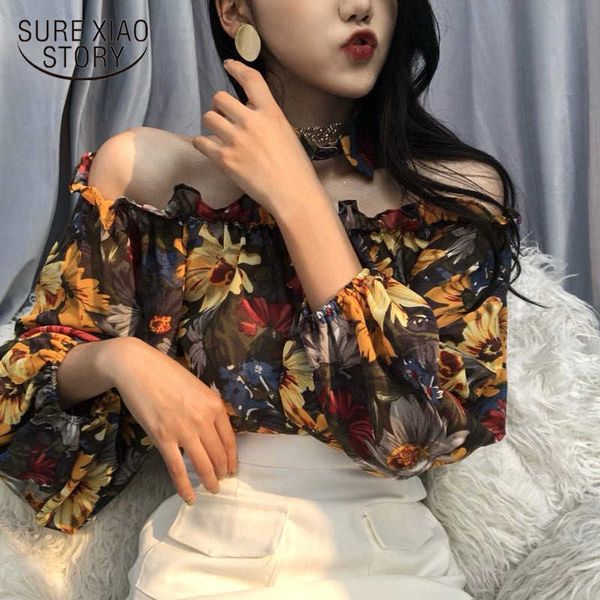 slash neck off shoulder blusas women spring summer flower shirts long sleeve blouse vintage lady 4304 50 210528, White
slash neck off shoulder blusas women spring summer flower shirts long sleeve blouse vintage lady 4304 50 210528, White
