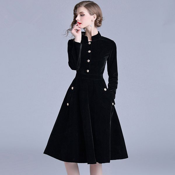 2021 new vintage velvet dress long sleeve ball gown dresses elegant celebrity evening party vestidos women's clothing cj62, Black;gray
2021 new vintage velvet dress long sleeve ball gown dresses elegant celebrity evening party vestidos women's clothing cj62, Black;gray