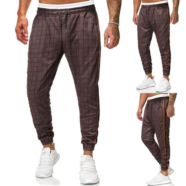 men's pants joggers sweatpants long casual sport slim fit plaid trousers running pantalones hombre pantalon homme ropa, Black
men's pants joggers sweatpants long casual sport slim fit plaid trousers running pantalones hombre pantalon homme ropa, Black
