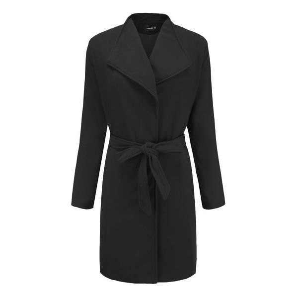 women's wool & blends casual women blend coat belt slim cashmere jacket turn-down collar ladies coats, Black
women's wool & blends casual women blend coat belt slim cashmere jacket turn-down collar ladies coats, Black