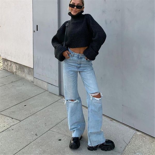 women button high waist pocket elastic hole jeans ladies high waist ripped stretch loose jeans trousers loose denim pants #2021, Blue
women button high waist pocket elastic hole jeans ladies high waist ripped stretch loose jeans trousers loose denim pants #2021, Blue