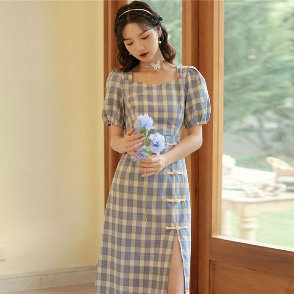 ethnic clothing plaid cheongsam women slim handmade button qipao vestidos vintage ladies evening party dress chinese style dancing gown, Red
ethnic clothing plaid cheongsam women slim handmade button qipao vestidos vintage ladies evening party dress chinese style dancing gown, Red