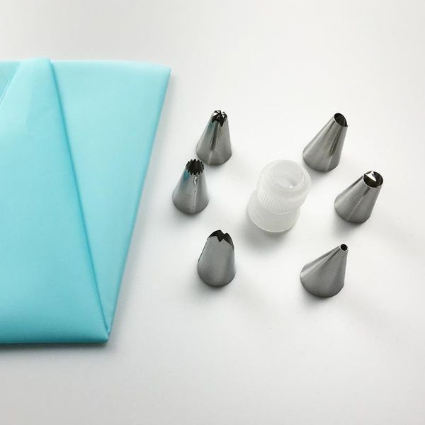 baking & pastry tools 6 head stainless steel piping mouth add silicone eva bag containing converter tips cake desserting tip
baking & pastry tools 6 head stainless steel piping mouth add silicone eva bag containing converter tips cake desserting tip