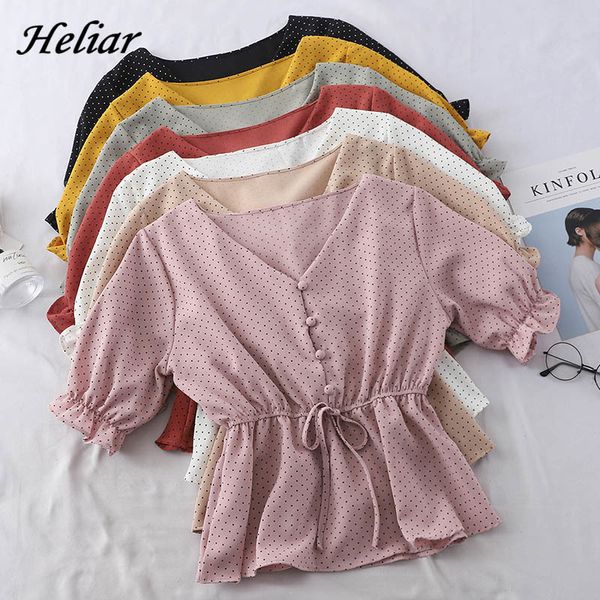 2021 new v neck buttoned up shirt trim peplum polka dot half sleeve elastic waist ladies fall female and blouse for women fd3a, White
2021 new v neck buttoned up shirt trim peplum polka dot half sleeve elastic waist ladies fall female and blouse for women fd3a, White
