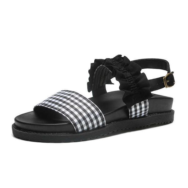 elling designer kids sandals girls fashion casual shoe new buckle strap plaid lace for children girl princess flat roman shoes classic luxur, Black
elling designer kids sandals girls fashion casual shoe new buckle strap plaid lace for children girl princess flat roman shoes classic luxur, Black