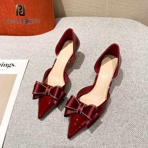 dress shoes wine red pointed toe french luxury silk bow high heels spring and summer stiletto patent leather wedding bridal pumps, Black
dress shoes wine red pointed toe french luxury silk bow high heels spring and summer stiletto patent leather wedding bridal pumps, Black