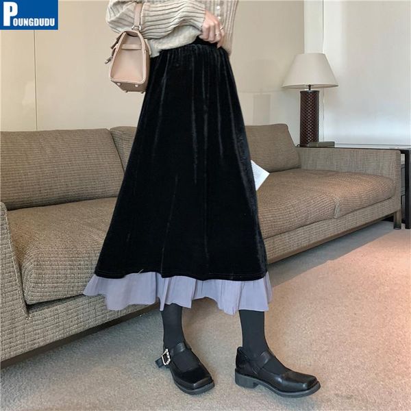 poungdudu 2021 women skirts for girls pleated skirt vintage thicken velvet elastic student sweetown female elegant high waist, Black
poungdudu 2021 women skirts for girls pleated skirt vintage thicken velvet elastic student sweetown female elegant high waist, Black