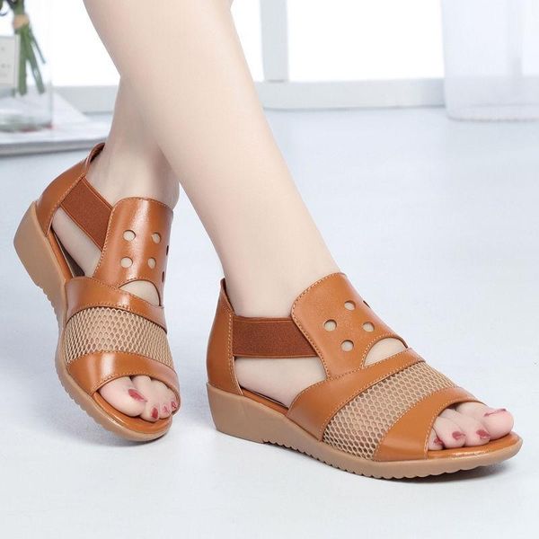 sandals summer gladiator women leather hollow out platform wedge heel thick sole peep toe casual vogue shoes ladies female, Black
sandals summer gladiator women leather hollow out platform wedge heel thick sole peep toe casual vogue shoes ladies female, Black