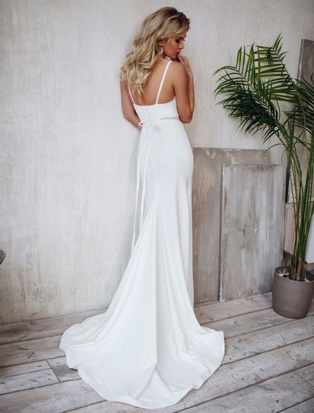new mermaid 2021 long simple stain wedding gowns elegant backless bride es vestidos de noiva dud2, White
new mermaid 2021 long simple stain wedding gowns elegant backless bride es vestidos de noiva dud2, White