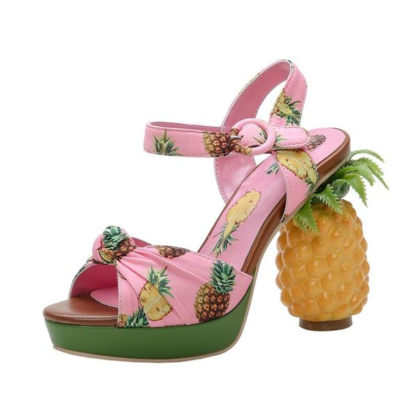 dress shoes womens peep toe pink pineapple fruit printed sandals summer strange high heel slingback pumps ankle buckle sweet c403, Black
dress shoes womens peep toe pink pineapple fruit printed sandals summer strange high heel slingback pumps ankle buckle sweet c403, Black