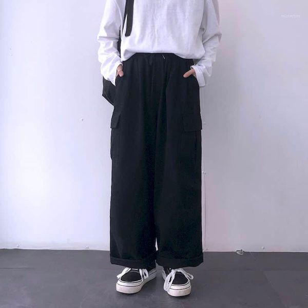 women's pants & capris spring autumn harajuku wide leg straight women solid jogger men's overalls casual trousers streetwear, Black;white
women's pants & capris spring autumn harajuku wide leg straight women solid jogger men's overalls casual trousers streetwear, Black;white