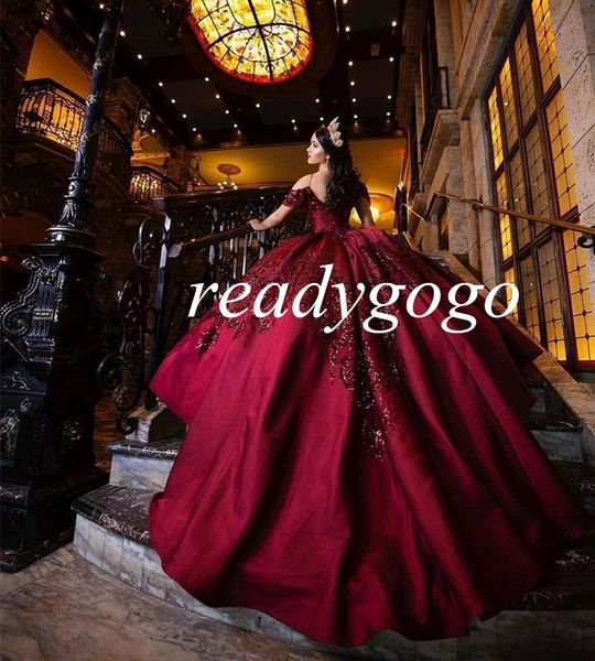 burgundy princess quinceanera dresses sequins applique off shoulder lace-up sweet 16 dress vestido de 15 anos xv bridal boutique, Blue;red
burgundy princess quinceanera dresses sequins applique off shoulder lace-up sweet 16 dress vestido de 15 anos xv bridal boutique, Blue;red