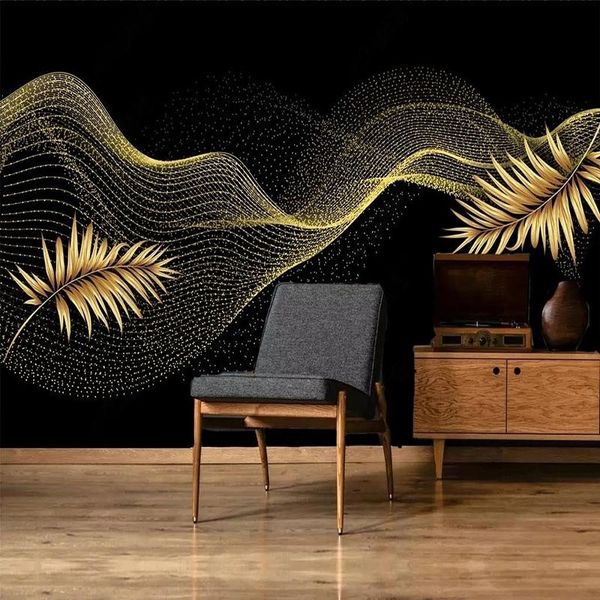 wallpapers custom po wallpaper nordic creative light luxury 3d golden leaf line mural living room background wall papel de parede
wallpapers custom po wallpaper nordic creative light luxury 3d golden leaf line mural living room background wall papel de parede
