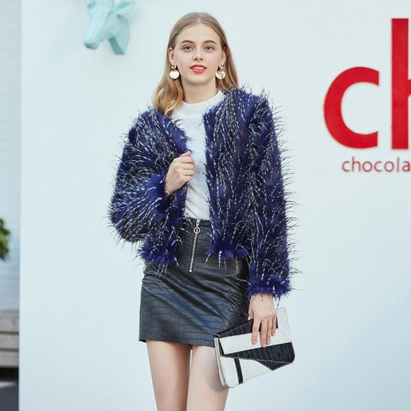women's fur & faux winter jacket ladies solid slim peacock bule fashion v-neck casual coat female xk2-86, Black
women's fur & faux winter jacket ladies solid slim peacock bule fashion v-neck casual coat female xk2-86, Black