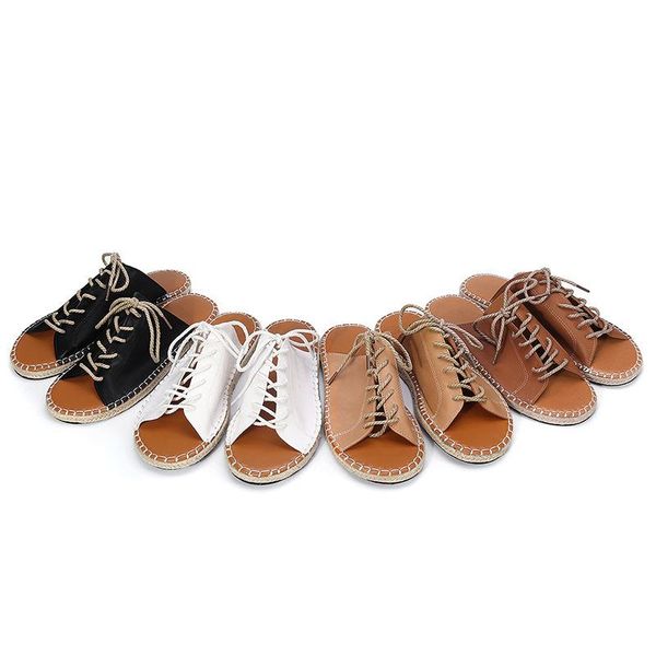nis summer women casule flat scandal buckle strap open toe fish mouth female shoes rope toe weaving sandals ladies shoes, Black
nis summer women casule flat scandal buckle strap open toe fish mouth female shoes rope toe weaving sandals ladies shoes, Black