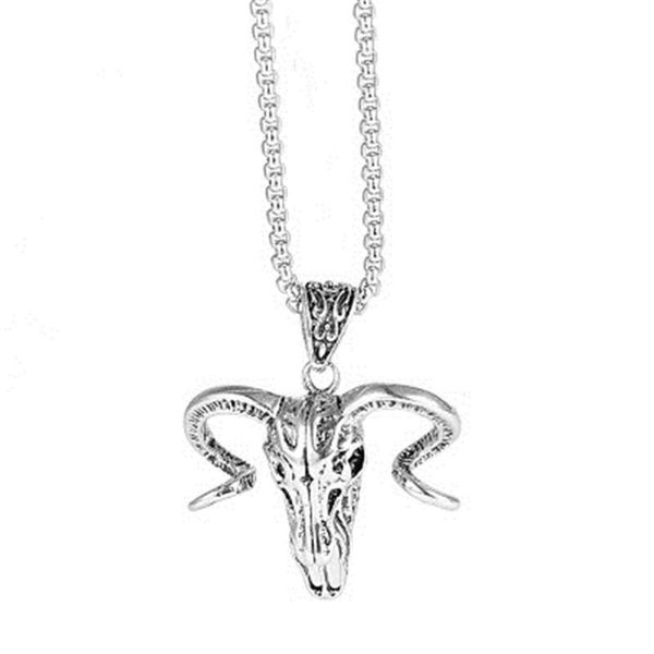 pendant necklaces personality european american jewelry titanium steel men hip hop necklace stainless sheep head skull, Silver
pendant necklaces personality european american jewelry titanium steel men hip hop necklace stainless sheep head skull, Silver