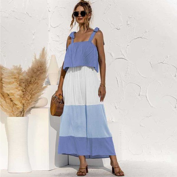 strap contrast color patchwork slash neck sleeveless dress women casual loose folds streetwear plus size long dresses 210608, Black;gray
strap contrast color patchwork slash neck sleeveless dress women casual loose folds streetwear plus size long dresses 210608, Black;gray