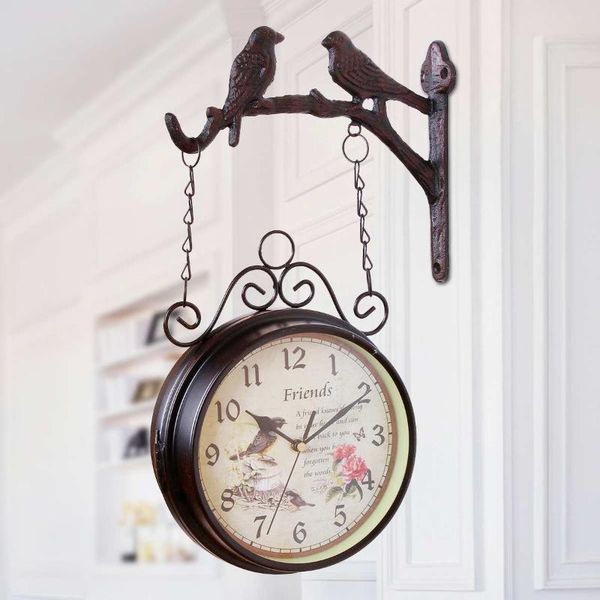 wall clocks european vintage clock garden two birds rose flower design double sided round hanging mounted decor iron home
wall clocks european vintage clock garden two birds rose flower design double sided round hanging mounted decor iron home