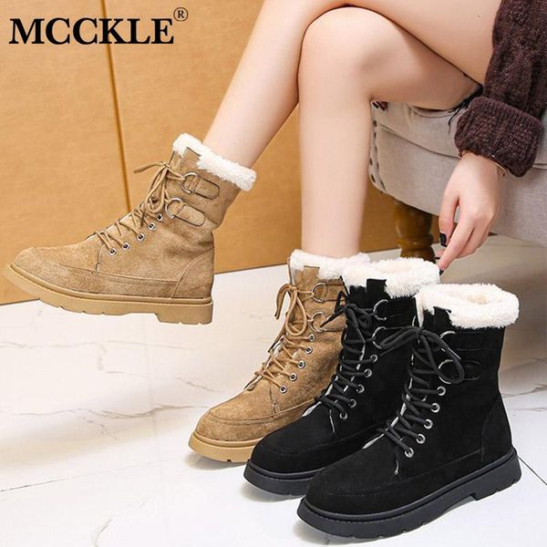 boots mcckle women warm plush snow women's winter shoes ladies non slip lace up short boot female faux fur flock shoe fashion, Black
boots mcckle women warm plush snow women's winter shoes ladies non slip lace up short boot female faux fur flock shoe fashion, Black