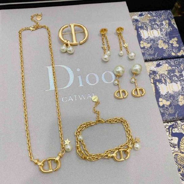 70% off luxury jewelry home dijia 2021 temperament pearl necklace bracelet star tassel 925 silver pin earrings