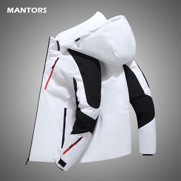winter patchwork puffer jacket men's thicken warm down jackets outdoor mens windproof white duck down parka coat outfits 211206, Black
winter patchwork puffer jacket men's thicken warm down jackets outdoor mens windproof white duck down parka coat outfits 211206, Black