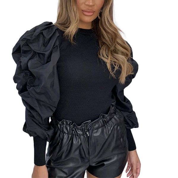 women's jumpsuits & rompers fall winter fashion womens bodysuit ladies draped puff sleeve stretch leotard elegant female slim ribbed, Black;white
women's jumpsuits & rompers fall winter fashion womens bodysuit ladies draped puff sleeve stretch leotard elegant female slim ribbed, Black;white