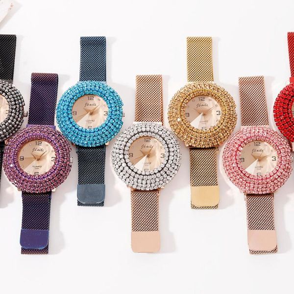 wristwatches luxury women watch full crystal dial big diamond ladies wrist watches mesh magnet clasp band female fashion rhinestone clock, Slivery;brown
wristwatches luxury women watch full crystal dial big diamond ladies wrist watches mesh magnet clasp band female fashion rhinestone clock, Slivery;brown