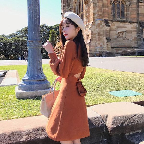 casual dresses 2021 women autumn winter o-neck long sleeve sweater dress irregular hem a line backless short mini knitted vestido a30, Black;gray
casual dresses 2021 women autumn winter o-neck long sleeve sweater dress irregular hem a line backless short mini knitted vestido a30, Black;gray