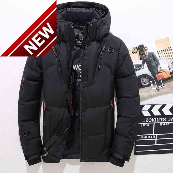 white duck down jacket men's warm hooded thick puffer coat male casual overcoat thermal winter parka men, Black
white duck down jacket men's warm hooded thick puffer coat male casual overcoat thermal winter parka men, Black