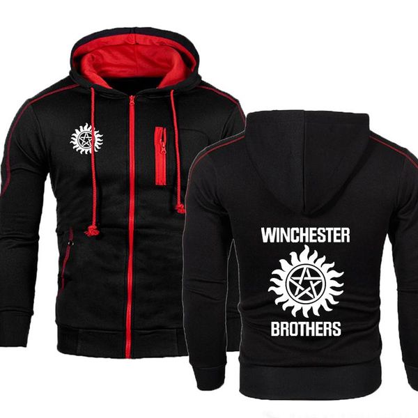 men's hoodies & sweatshirts 2021 spring autumn supernatural men winchester bros mens sportswear zipper jacket hooded sweatshirt tracksu, Black
men's hoodies & sweatshirts 2021 spring autumn supernatural men winchester bros mens sportswear zipper jacket hooded sweatshirt tracksu, Black