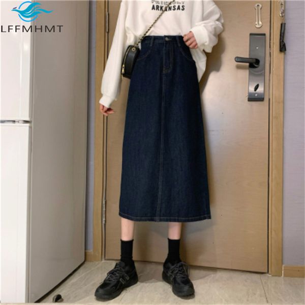 2021 winter fall new fashion high waist korean style blue denim clothing office lady solid color elegant a-line retro mid-long skirts s6m3, Black
2021 winter fall new fashion high waist korean style blue denim clothing office lady solid color elegant a-line retro mid-long skirts s6m3, Black