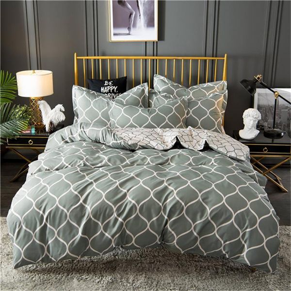 bedding sets geometric king comforter set bed linen grey black duvet cover with pillowcase home textile
bedding sets geometric king comforter set bed linen grey black duvet cover with pillowcase home textile