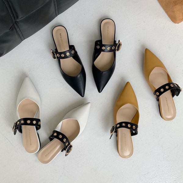 2021 women mules pointed-toe elegant flat shoes ladies slippers slip on leisure shoes ladies office yellow pumps, Black
2021 women mules pointed-toe elegant flat shoes ladies slippers slip on leisure shoes ladies office yellow pumps, Black