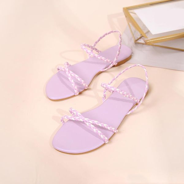 2021 summer flat slip-on shoes woman fisherman cross strappy sandalias gladiator beach sandals flip flops slides violet, Black
2021 summer flat slip-on shoes woman fisherman cross strappy sandalias gladiator beach sandals flip flops slides violet, Black