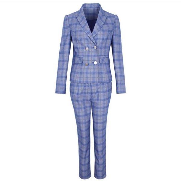 women's suits & blazers 2021 spring ins fashion women blazer set pants office wear plaid suit +streetwear casual trouser pant, White;black
women's suits & blazers 2021 spring ins fashion women blazer set pants office wear plaid suit +streetwear casual trouser pant, White;black