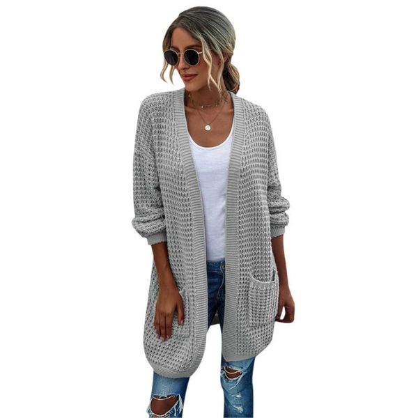 women's knits & tees knitted cardigan women sweater autumn winter fashionable contrast color o-neck long sleeve loose sweaters outwear, White
women's knits & tees knitted cardigan women sweater autumn winter fashionable contrast color o-neck long sleeve loose sweaters outwear, White