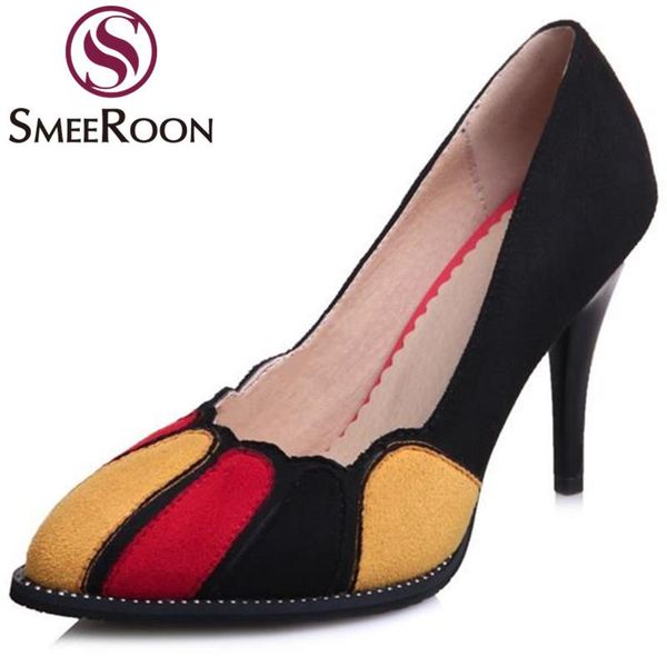 dress shoes smeeroon ladies pumps comfortable mixed colors big size pointed toe party woman thin high heels women's, Black
dress shoes smeeroon ladies pumps comfortable mixed colors big size pointed toe party woman thin high heels women's, Black