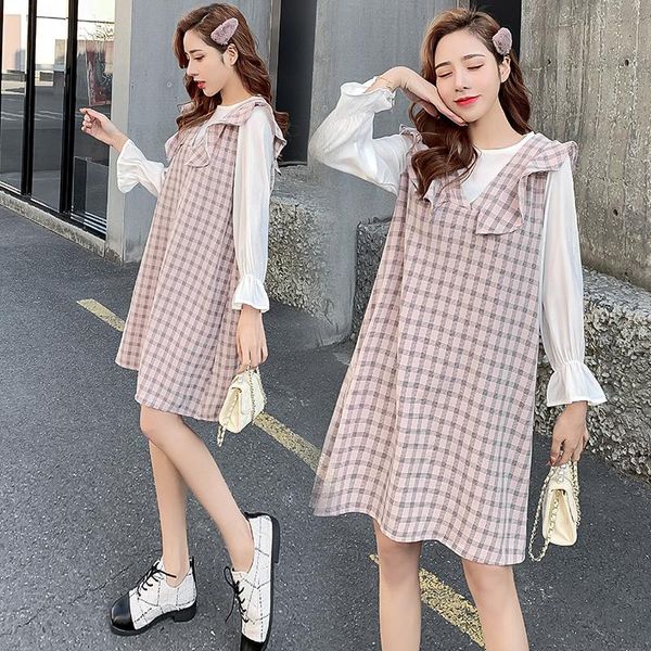 maternity dresses 2021 spring chic ins plaid patchwork straight dress elegant sweet clothes for pregnant women pregnancy, White
maternity dresses 2021 spring chic ins plaid patchwork straight dress elegant sweet clothes for pregnant women pregnancy, White