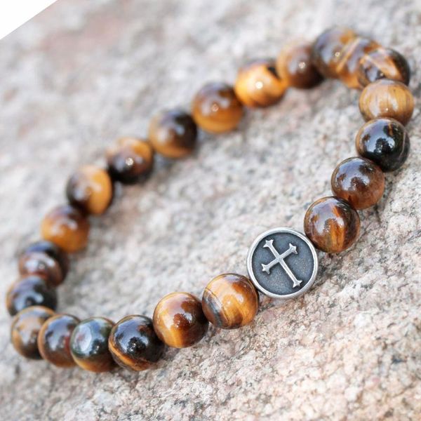 tennis mens cross bracelet 8mm catholic bead charm elastic rope medallion natural stone soul parton jewelry fathers days gift, Golden;silver
tennis mens cross bracelet 8mm catholic bead charm elastic rope medallion natural stone soul parton jewelry fathers days gift, Golden;silver