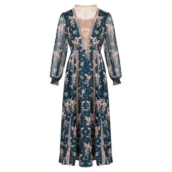 temperament dress spring new palace bubble sleeve lace splicing medium long sleeve o-neck collar dress 210316, Black;gray
temperament dress spring new palace bubble sleeve lace splicing medium long sleeve o-neck collar dress 210316, Black;gray