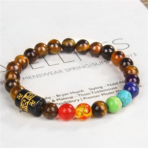 charm bracelets motto for women men 7 chakras bracelet natural stone turquoises lava tiger eye religion yoga energy jewelry, Golden;silver
charm bracelets motto for women men 7 chakras bracelet natural stone turquoises lava tiger eye religion yoga energy jewelry, Golden;silver