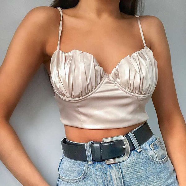 suspender summer european and american fashion satin chest open navel slim solid color vest y2k tank 210602, White
suspender summer european and american fashion satin chest open navel slim solid color vest y2k tank 210602, White
