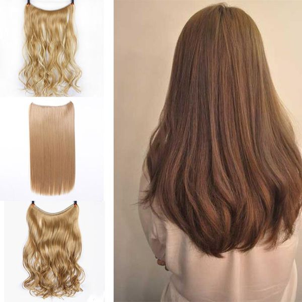 synthetic wigs dianqi brown straight hair natural one piece false hairpiece fish line women fake, Black
synthetic wigs dianqi brown straight hair natural one piece false hairpiece fish line women fake, Black