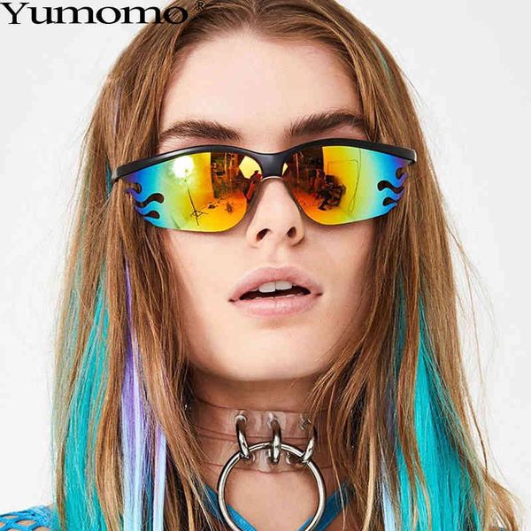 designer sunglasses fashion fire flame women men oversized rimless luxury brand vintage sun glasses uv400, White;black
designer sunglasses fashion fire flame women men oversized rimless luxury brand vintage sun glasses uv400, White;black