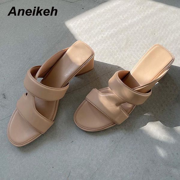 slippers aneikeh 2021 summer fashion ladies shoes women high square heel concise punk neutral pleated solid outside apricot, Black
slippers aneikeh 2021 summer fashion ladies shoes women high square heel concise punk neutral pleated solid outside apricot, Black