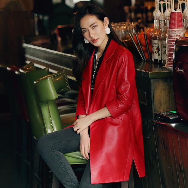 women's leather & faux genuine 2021 jacket women spring autumn jackets long slim 100% real sheepskin coat female plus size 4xl 22100 s, Black
women's leather & faux genuine 2021 jacket women spring autumn jackets long slim 100% real sheepskin coat female plus size 4xl 22100 s, Black