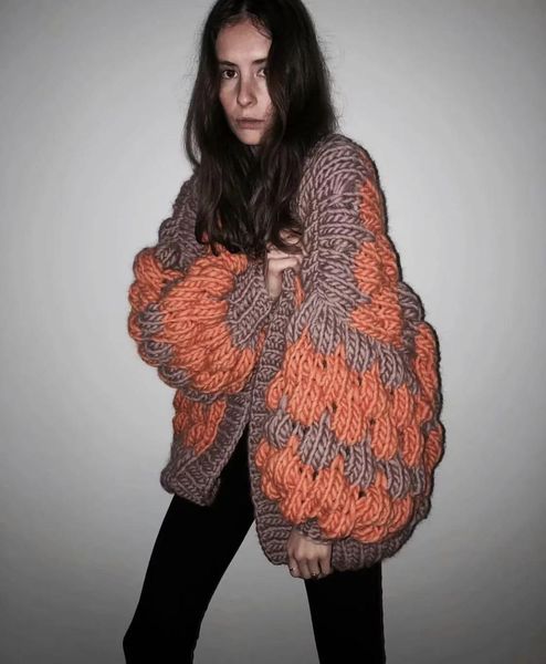 2021 new sweaters coat for women winter warm thick hand knitted balloon long sleeve outwear sweater cardigans 2gxu, White;black
2021 new sweaters coat for women winter warm thick hand knitted balloon long sleeve outwear sweater cardigans 2gxu, White;black